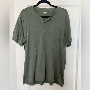 Men’s Old Navy Henley, Green, Size Large